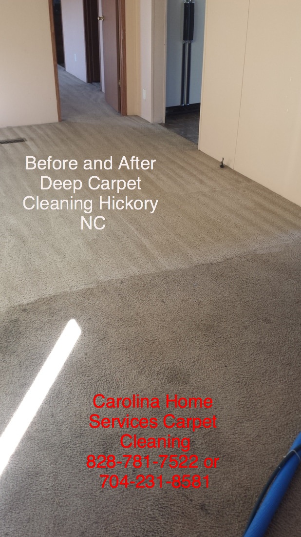 Before and after Carolina Home Services Hickory NC