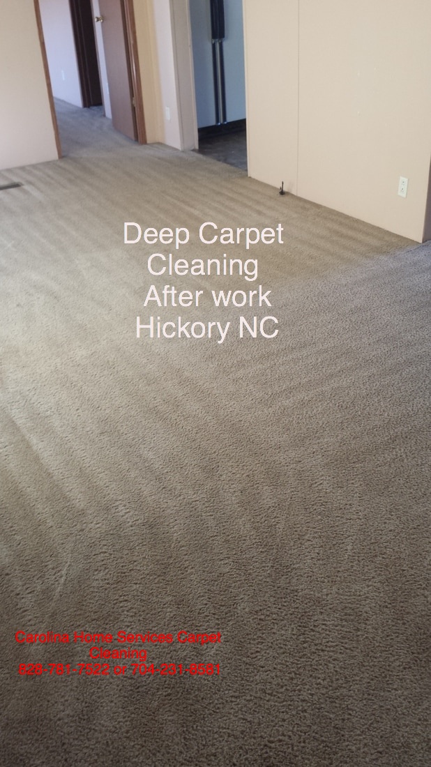 Before and after Steam Cleaning Carolina Home Services Carpet Cleaning Hickory NC