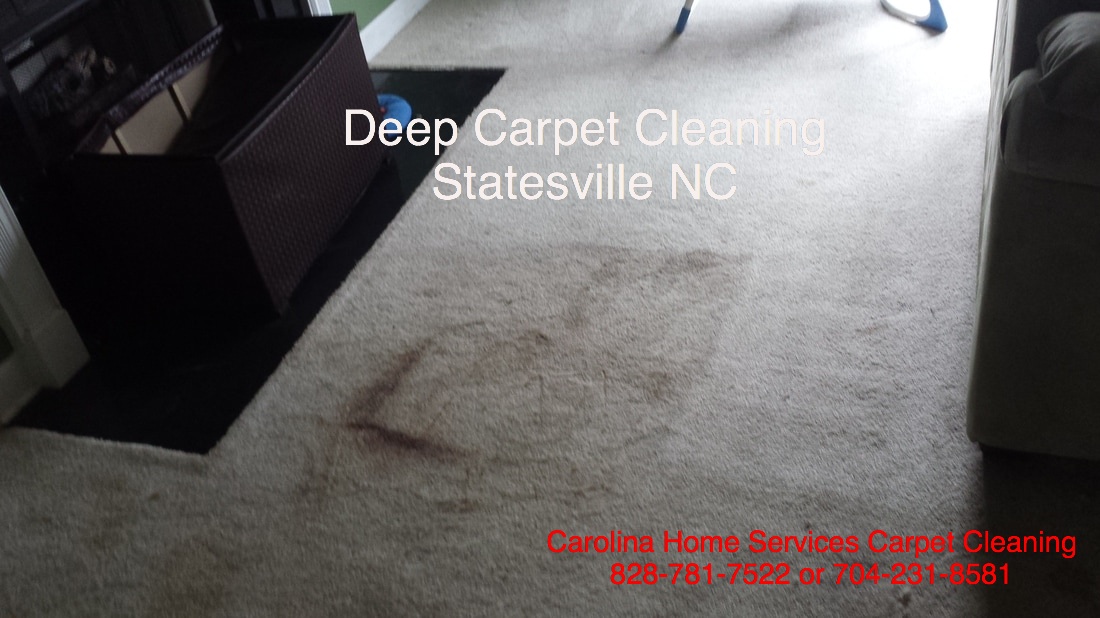 Before and After Deep Steam Cleaning Carolina Home Services Carpet Cleaning Statesville NC
